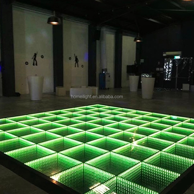 Hot Sale Light Up LED Dance Floor Wedding Portable Dancing LED 3D Mirror Dance Floor