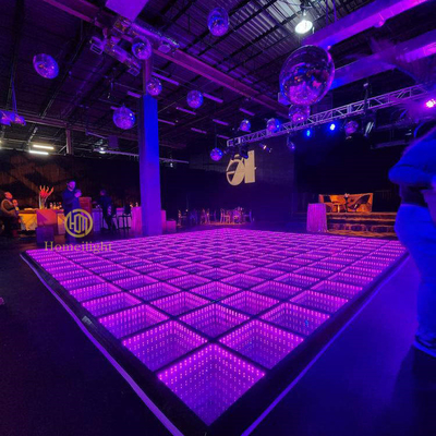 Hot Sale Light Up LED Dance Floor Wedding Portable Dancing LED 3D Mirror Dance Floor