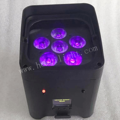 Stage Battery Remote Control Light DMX512 Wireless Par Lights 6*18W