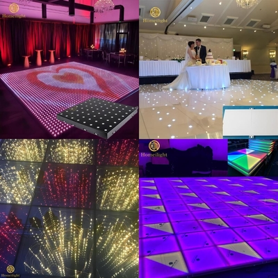 LED World Cup 3D Mirror Dance Floor for Event Football Stage Lighting 50*50*7CM 10KG