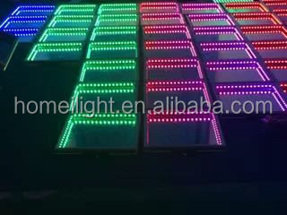 Disco Party DJ stage equipment 3D Magic mirror effect LED RGB Abyss dance floor panel