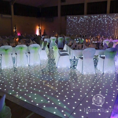 IP65 Rated Black LED Starlit Dance Floor for Portable DJ Lighting and 9kg Weight