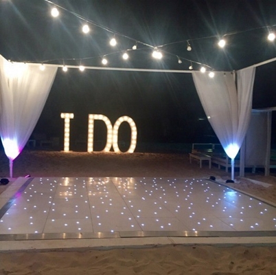 16pcs LED 2200lm 60*60cm Portable Starlit Dance Floor for Wedding Party Decoration