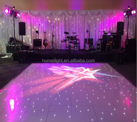 16pcs LED 2200lm 60*60cm Portable Starlit Dance Floor for Wedding Party Decoration