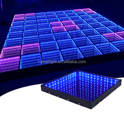 Wireless Magnet DJ Disco Nightclub LED Lighting Eevnts Uplight RGB colorful stage effect 3D Mirror Abyss Dance Floor