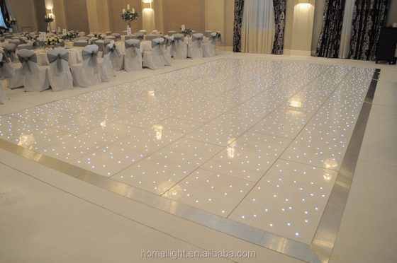 Blanco 60*60cm Acrilico Starlit Pista de Baile para la Fiesta de Boda Consumo 5W