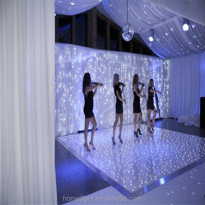 Blanco 60*60cm Acrilico Starlit Pista de Baile para la Fiesta de Boda Consumo 5W