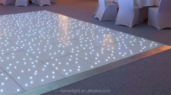 Blanco 60*60cm Acrilico Starlit Pista de Baile para la Fiesta de Boda Consumo 5W