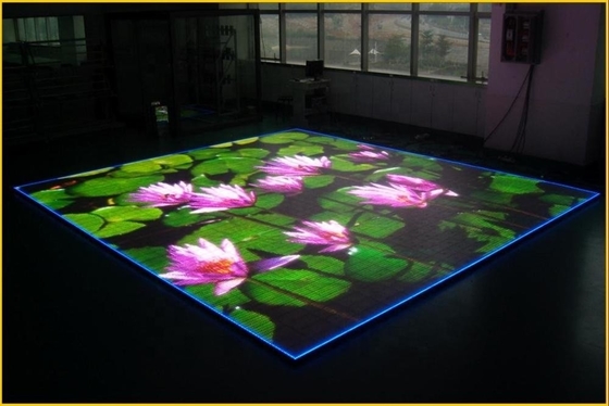 90 Ra Color Rendering Index LED Dance Floor Tile for Interactive Full Color Video P7.75