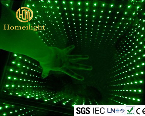 High Quality LED Effect Light 3D Mirror Abyss LED Dance Floor for Wedding Stage
