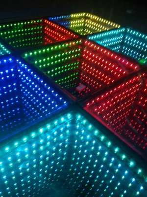 Toughened Glass 3D Mirror Dance Floor for DJ Night Club Bar Disco