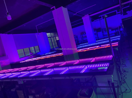 Wholesale RGB LED Dance Floor LED 3D Mirror Abyss Dance Floor 3D DJ Stage Lighting Floor For Stage Show Event