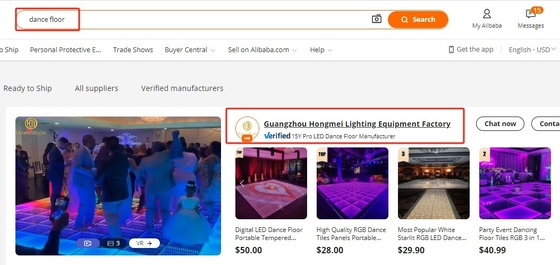 RGB LED Dance Floor Mat Lighting Tile Panel for Stage Wedding Party 50000 Hours Lifespan