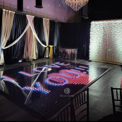 7.5CM Pitch Wedding Show Event Decor Pixel DMX 3D Laser Dance Floor Light Video Floor