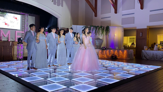 Disco Stage Lighting Newest Tempered Glass 3D Portable Interactive Mirror Dance Floor For Wedding Disco Party