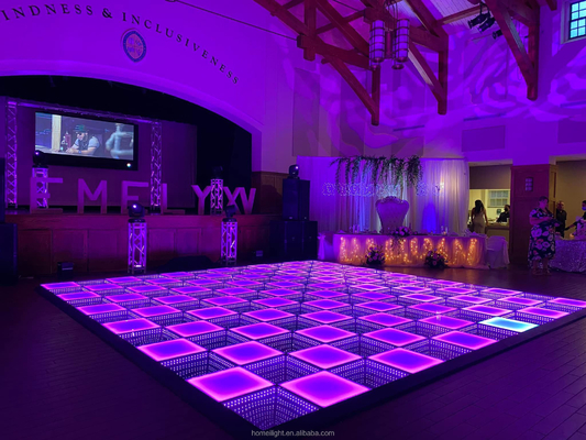 Light Up Dancefloor LED 3D Mirror Dance Floor with Lamp Luminous Efficiency lm/w 120