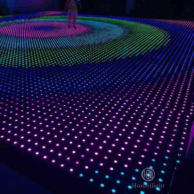 Colorful LED Video Dance Floor Tiles for Stage Disco DJ KTV Night Event IP55 60*60*6cm