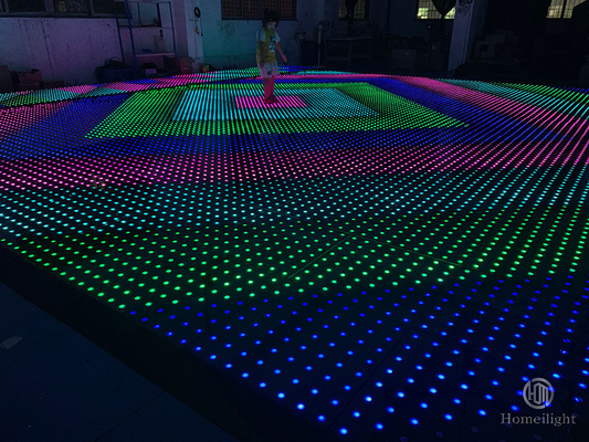 Colorful LED Video Dance Floor Tiles for Stage Disco DJ KTV Night Event IP55 60*60*6cm