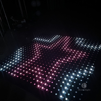 High Quality Tempered Glass LED Illuminate Wireless Video Dance Floor Mat Magnet Dance Floor