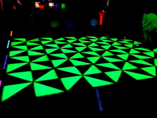 1- DMX Colorful Portable Light 100x100cm RGB White Acrylic LED Dance Floor For Wedding Church Disco