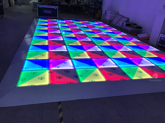 1- DMX Colorful Portable Light 100x100cm RGB White Acrylic LED Dance Floor For Wedding Church Disco