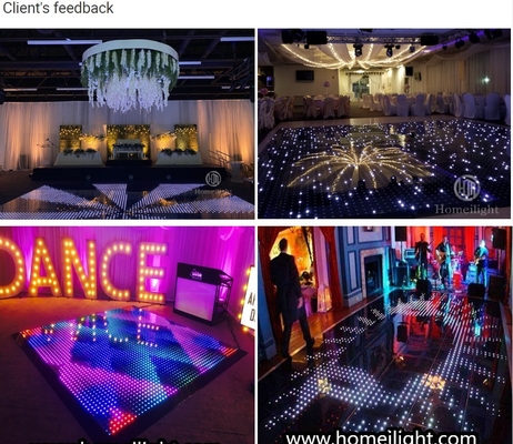 14kg Product Weight LED Starlit Dance Floor Panel for Nightclub Event in Bar Wedding