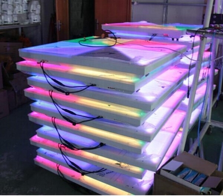 1*1M RGB DMX LED Dance Floor with 80 lm/w Lamp Luminous Efficiency and DMX Control