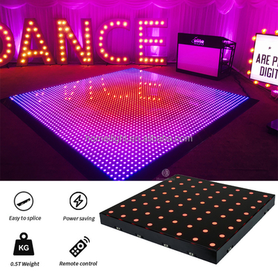 Portable LED Video Dance Floor for Party Night Club Stage Church SMD5050 RGB 3 in 1