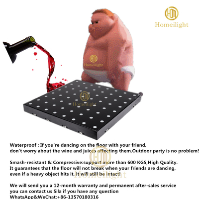 Portable LED Video Dance Floor for Party Night Club Stage Church SMD5050 RGB 3 in 1