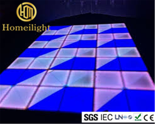 White Acrylic RGB Portable Interactive Stage Show LED Dance Floor Projection Lights