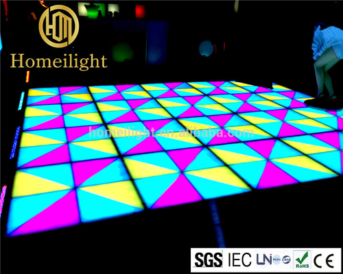 White Acrylic RGB Portable Interactive Stage Show LED Dance Floor Projection Lights