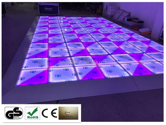 Portable RGB LED Dance Floor Tile DMX512 Sound Active 1*1M Acrylic 26kg Product Weight