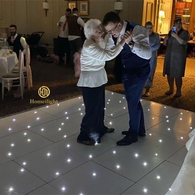 Dimmable Romantic Acrylic Full White LED Starlit Dance Floor for Wedding Banquet