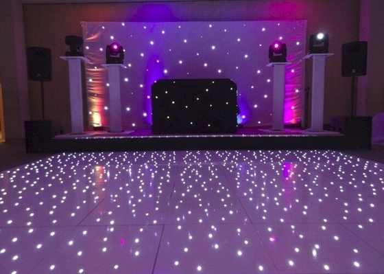 Dimmable Romantic Acrylic Full White LED Starlit Dance Floor for Wedding Banquet
