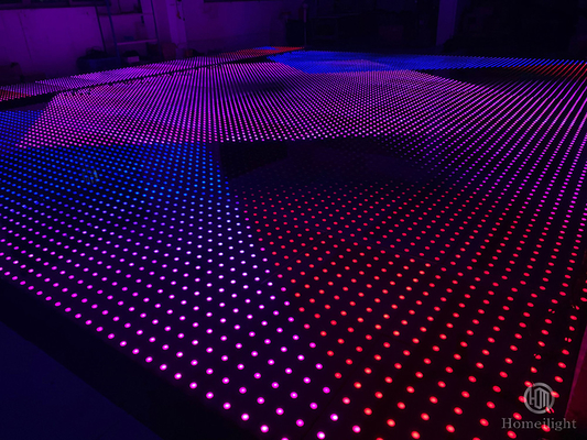 Colorful 3D Wireless Infinity Mirror Dance Floor Mat with SMD 5050 LED Light Source