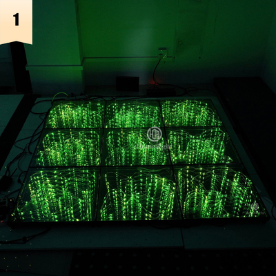 RGB Color Changing Children Party LED Light Up Dance Floor For Led Furniture 3D Gypsophila Floor