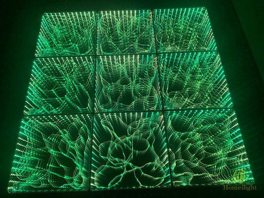 RGB Color Changing Children Party LED Light Up Dance Floor For Led Furniture 3D Gypsophila Floor