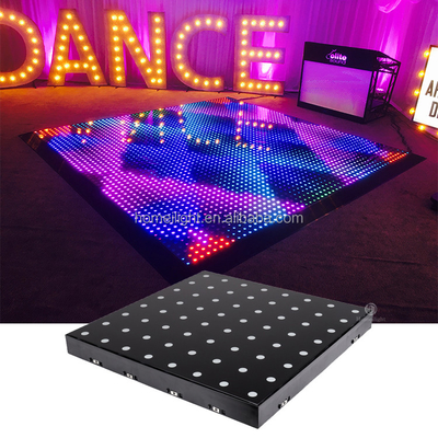 High Strength Housing LED Video Mirror Dance Floor 60x60cm with Projection Lights