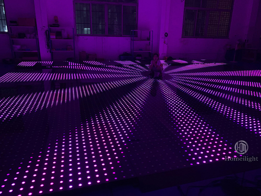 High Strength Housing LED Video Mirror Dance Floor 60x60cm with Projection Lights