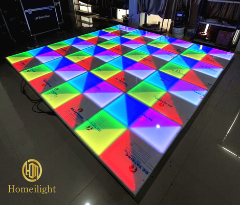 1*1M DMX RGB Dance Floor LED Easy Install Waterproof for Wedding Church 3D Lighting