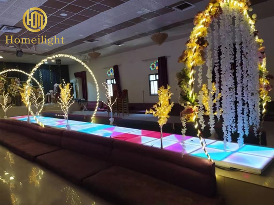 1*1M DMX RGB Dance Floor LED Easy Install Waterproof for Wedding Church 3D Lighting