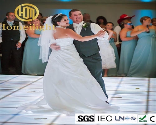 1- Remote Controlled Homei RGB LED Dance Floor Panel for Wedding Stage 100*100cm