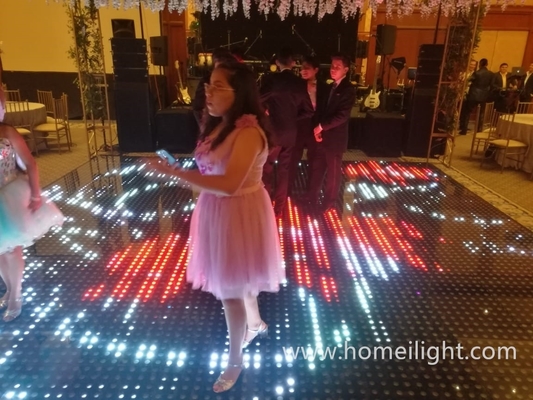 14KG Online Control Disco Resolution 8*8 Pixel Led Video Dance Floor Lighting Rental