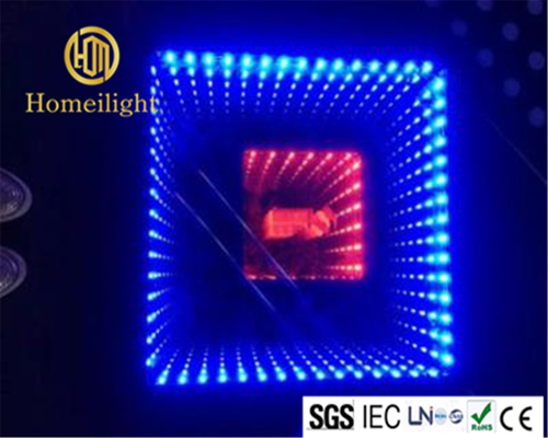 Hotel Magic Mirror Abyss Floor Tiles Game Hall Bar Wedding Double Tunnel Dance Floor 50X50CM