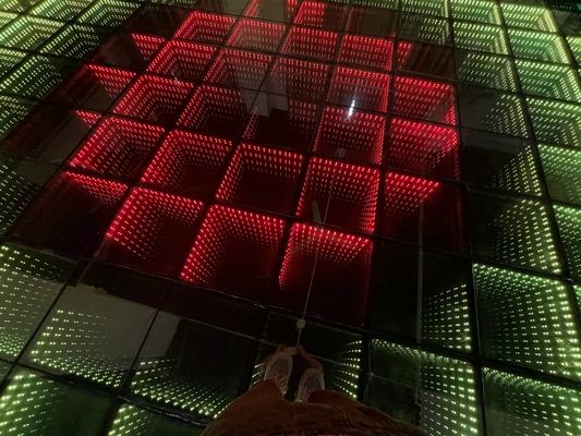 RGB 3in1 Toughened Glass LED Dance Floor Remote Controlled For Wedding DJ Party Performance