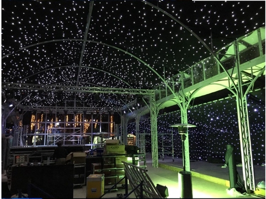 4*6M Blue And White LED Star Curtain Backdrop For Night Club LED Curtain Light Cloth