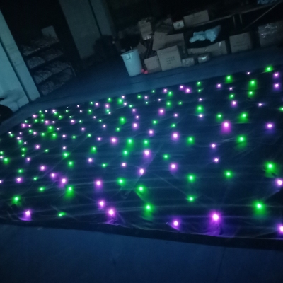 RGBW LED Star Curtain 95Ra 6000lm For Wedding Disco Party