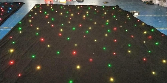 Hot Sale RGB 3in1 Full Color LED Star Curtain Starry Cloth For Wedding