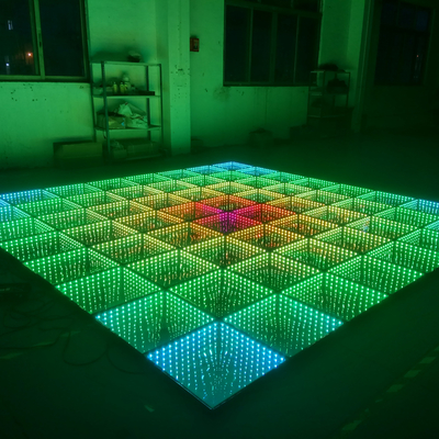 Long Lifespan hours 100000 3D Mirror LED Dance Floor for Banquet Hall and Dance Club