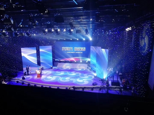 Hot Sale 4*6m Blue And White LED Cloth LED Star Curtain For Stage Party Decoration Effect Backdrop LED Light